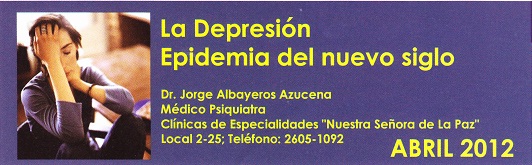 La depresión, Epidemia del nuevo siglo