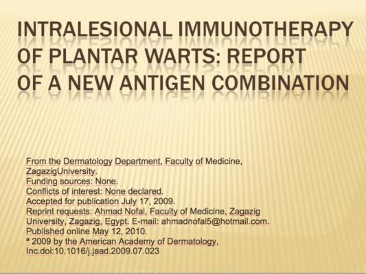 Verrugas Plantares